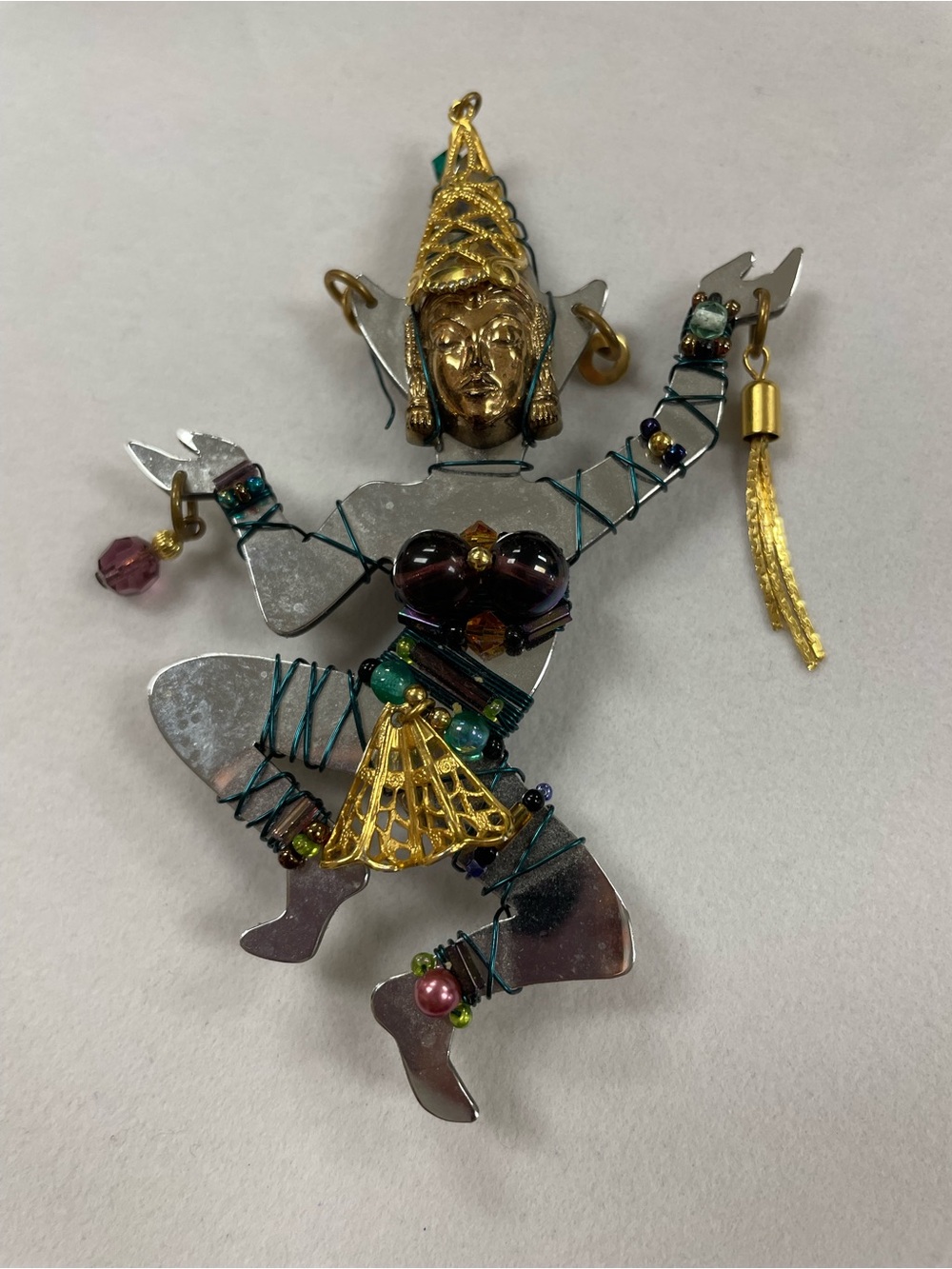 Liztech Dancing Buddha Hand-Crafted Brooch